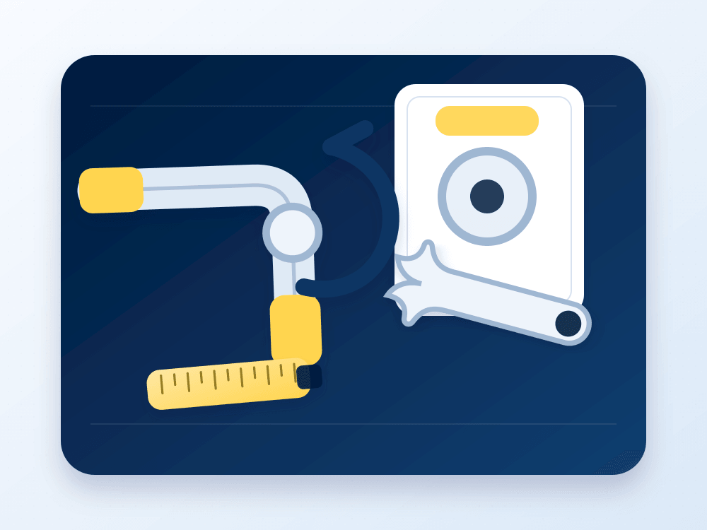 Plumbing tools and pipe fittings arranged on a navy work mat